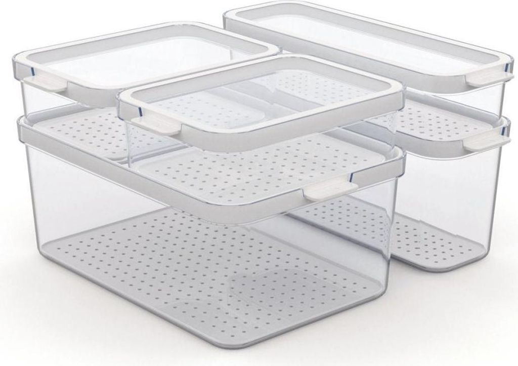 Rotho Cauma Set Koelkastorganizer 4.65L + 2L + 1.15L + 2x Produktbild 