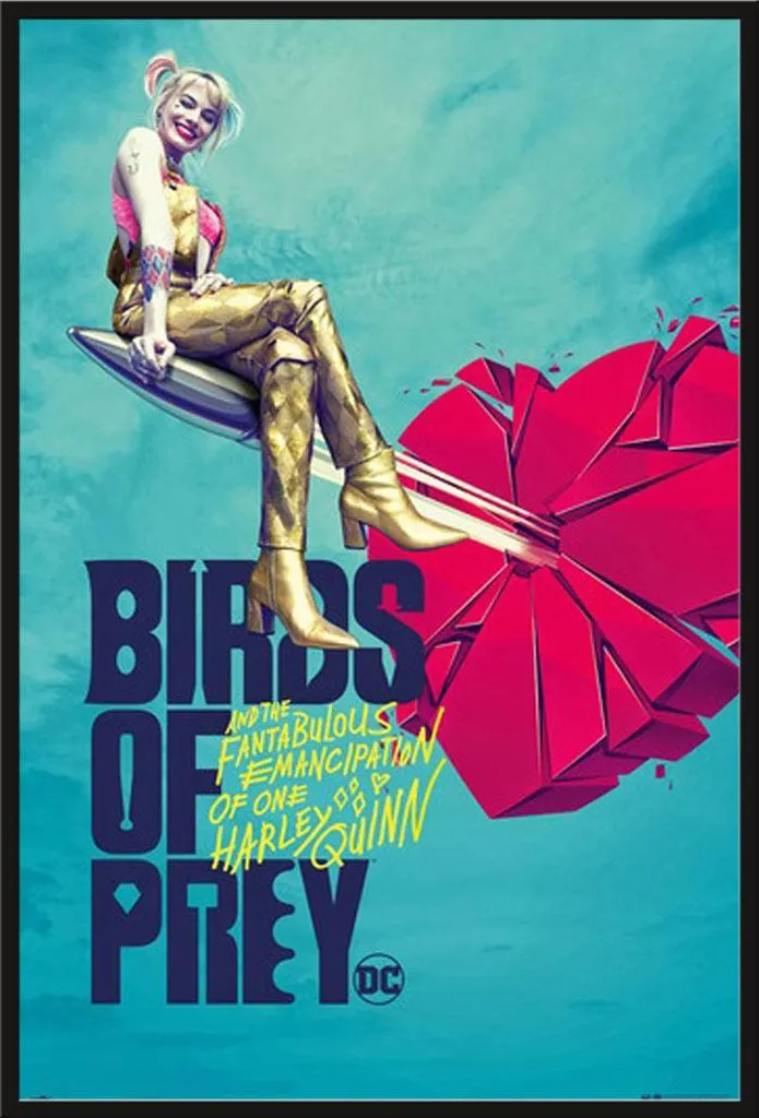 Cadre interchangeable Shinsuke noir avec affiche Birds of Prey 61x91cm