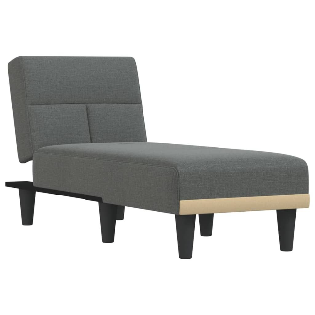 "SALE 2026" Chaiselongue Dunkelgrau Stoff - Recamieren DE2515077