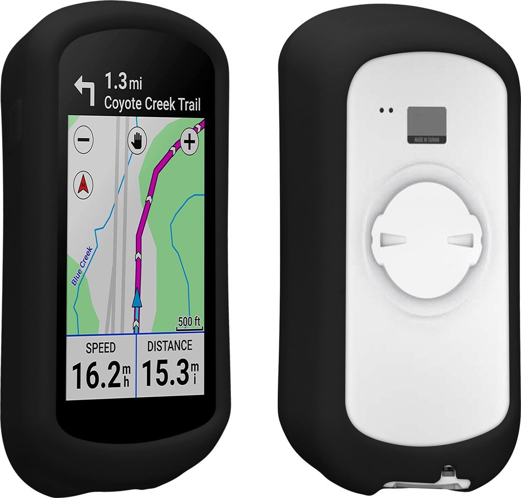 kwmobile Hülle kompatibel mit Garmin Edge Explore 2 - Silikon GPS Fahrrad Case Schutzhülle - in Schwarz