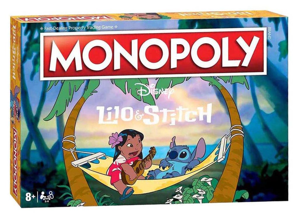 Hasbro Monopoly Brettspiel Lilo and Stitch Edition fr Kinder und Erwachsene
