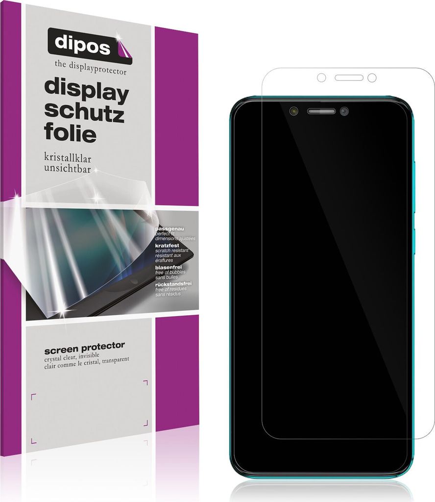 6x Schutzfolie für Walton Primo EF10 klar Displayschutzfolie Folie Display Schutz dipos