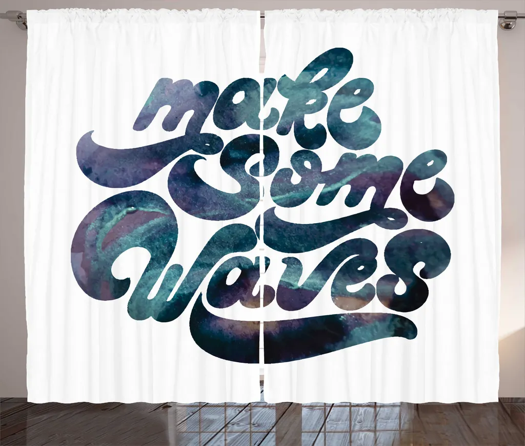 ABAKUHAUS Rideau à Fronces Faites des Vagues Multicolore 280x225 cm