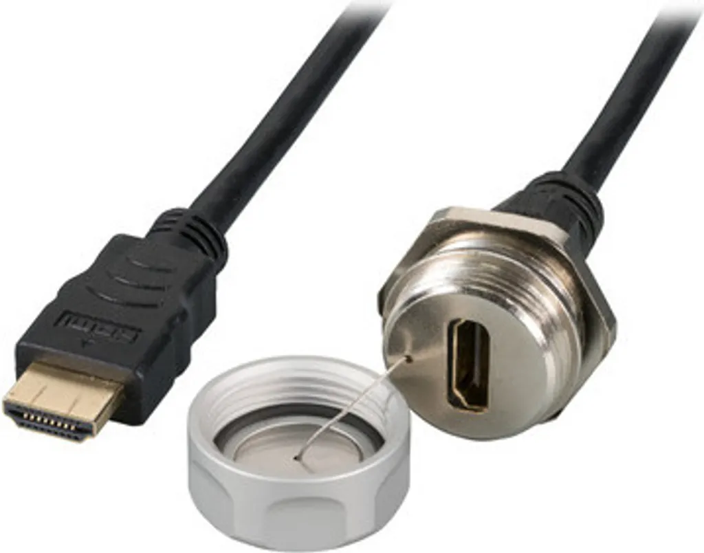 EFB Elektronik HDMI IP67 M25 Chassis Receptacle | Industrial Grade