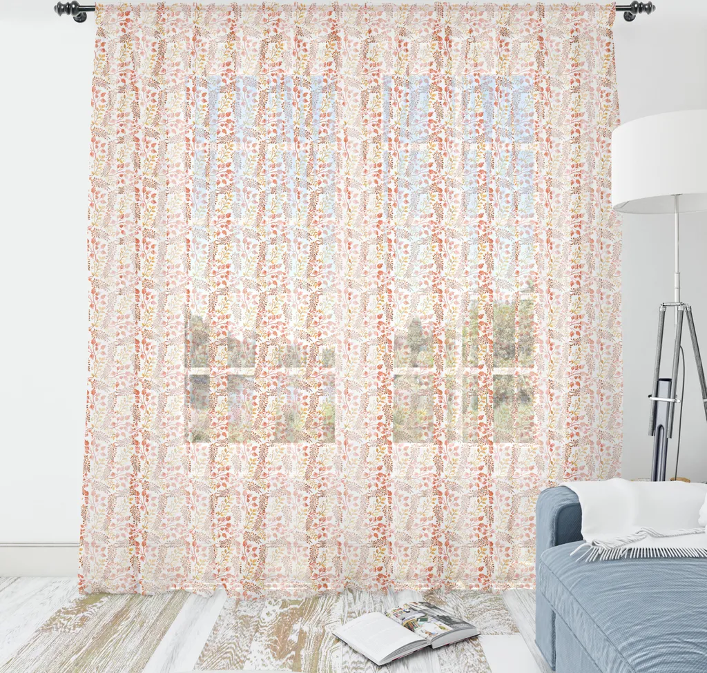 Arazzo ABAKUHAUS Acquerello Arancio Salmone - 210x274 cm Satin