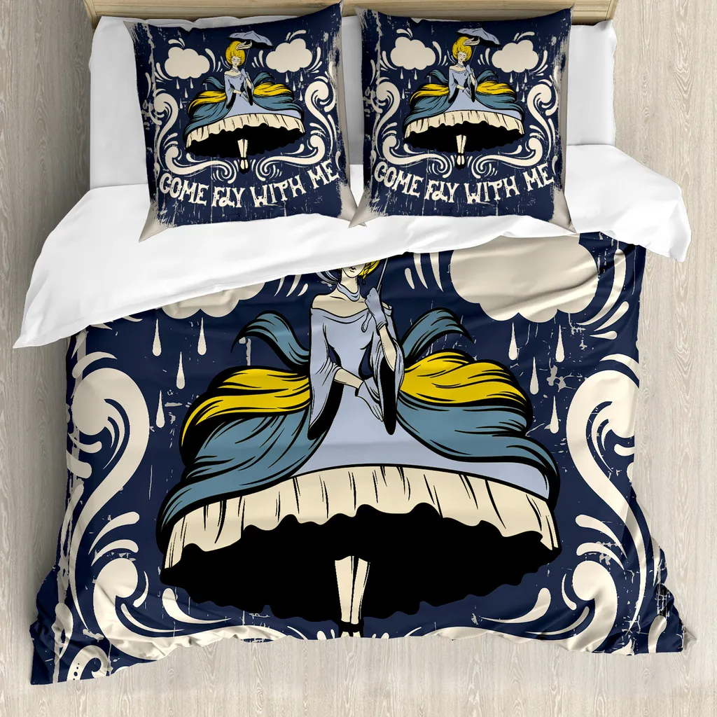 Linge de lit pour enfant et adulte 155x220 cm multicolore Come Fly
