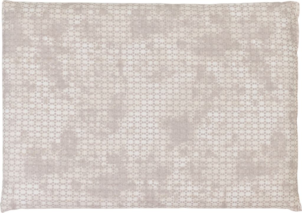 Zirbenkissen 30x20cm, grau-beige + Bio Inlett natur Zirbenholzspäne im Zirbenholzkissen