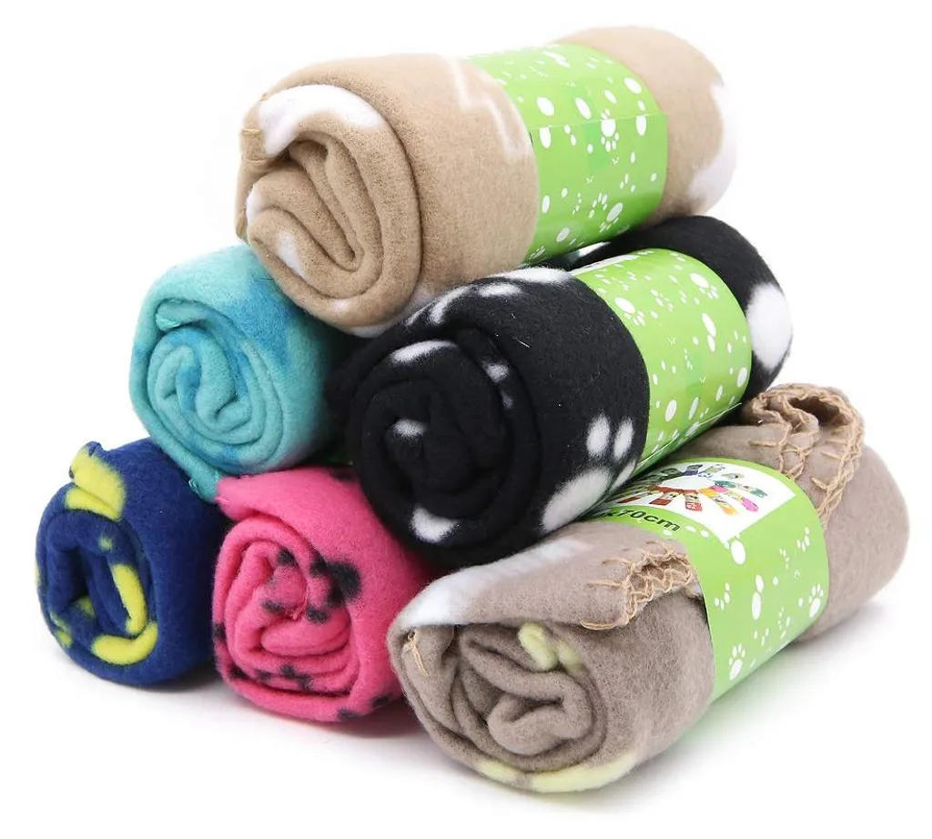 Couvertures lavables pour animaux lot de 6 tapis doux avec empreintes