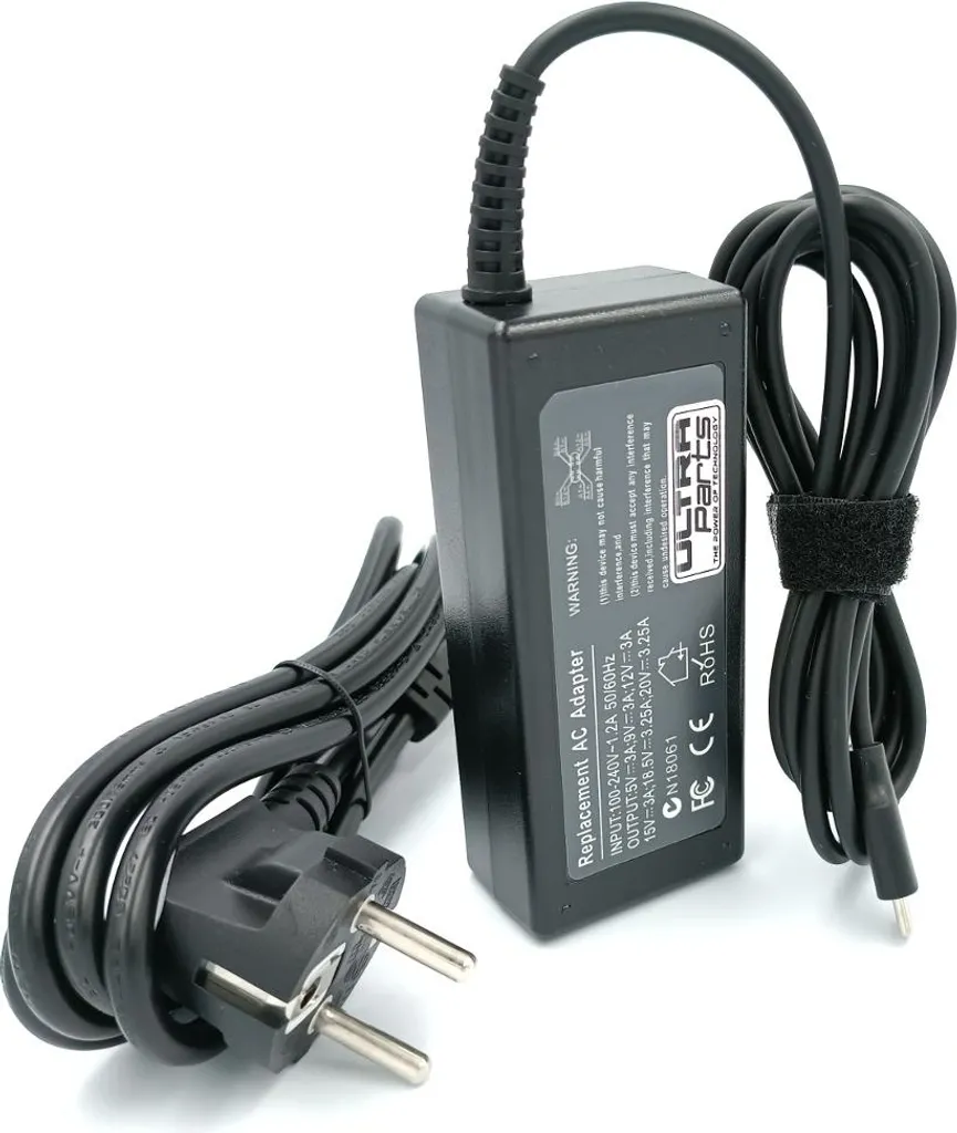 Caricabatterie Universale Laptop 65W USB-C - Alimentatore Rapido Tipo C