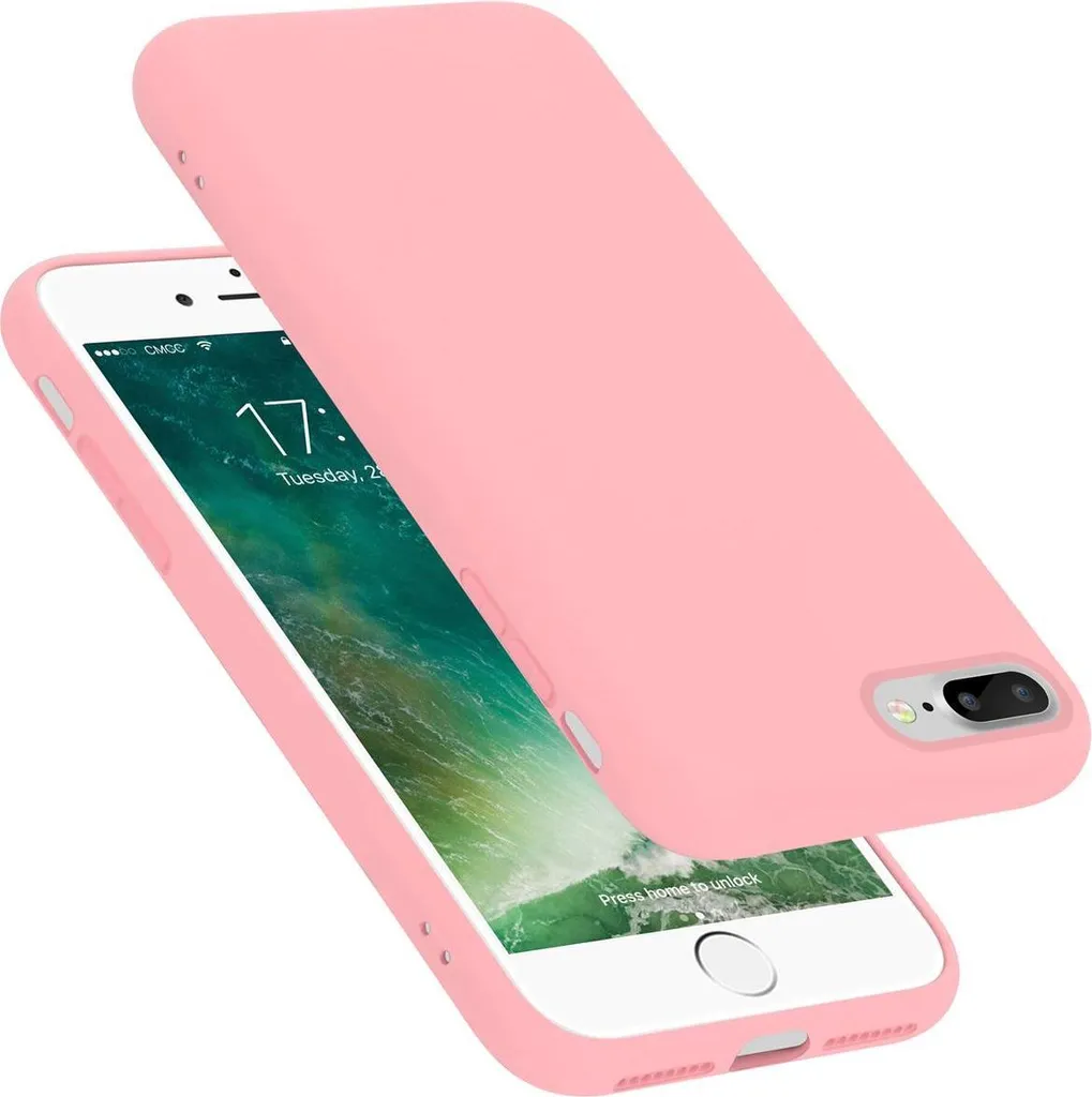 Custodia Rosa Cadorabo iPhone 8/7 Plus | Cover TPU Flessibile