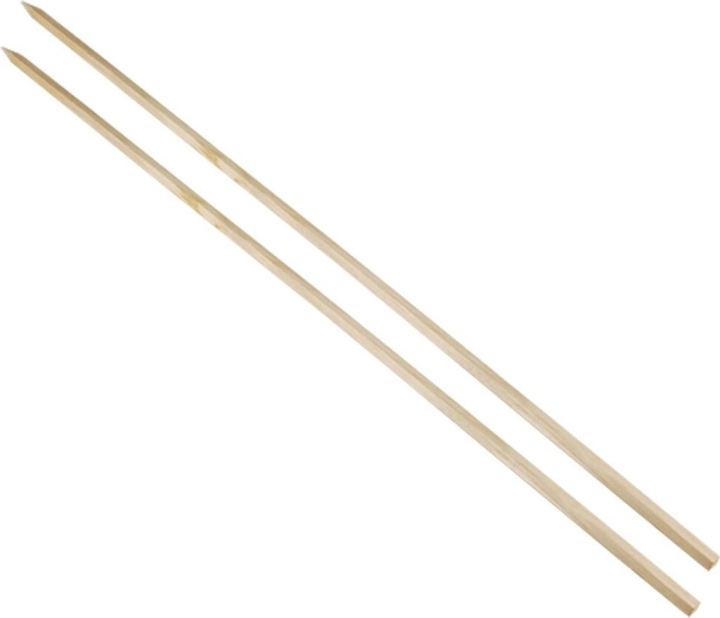 PAPSTAR Grill-Spieße "pure" 80 cm, ideal für Steckerlfisch | Schrumpffolie (20 Stück)