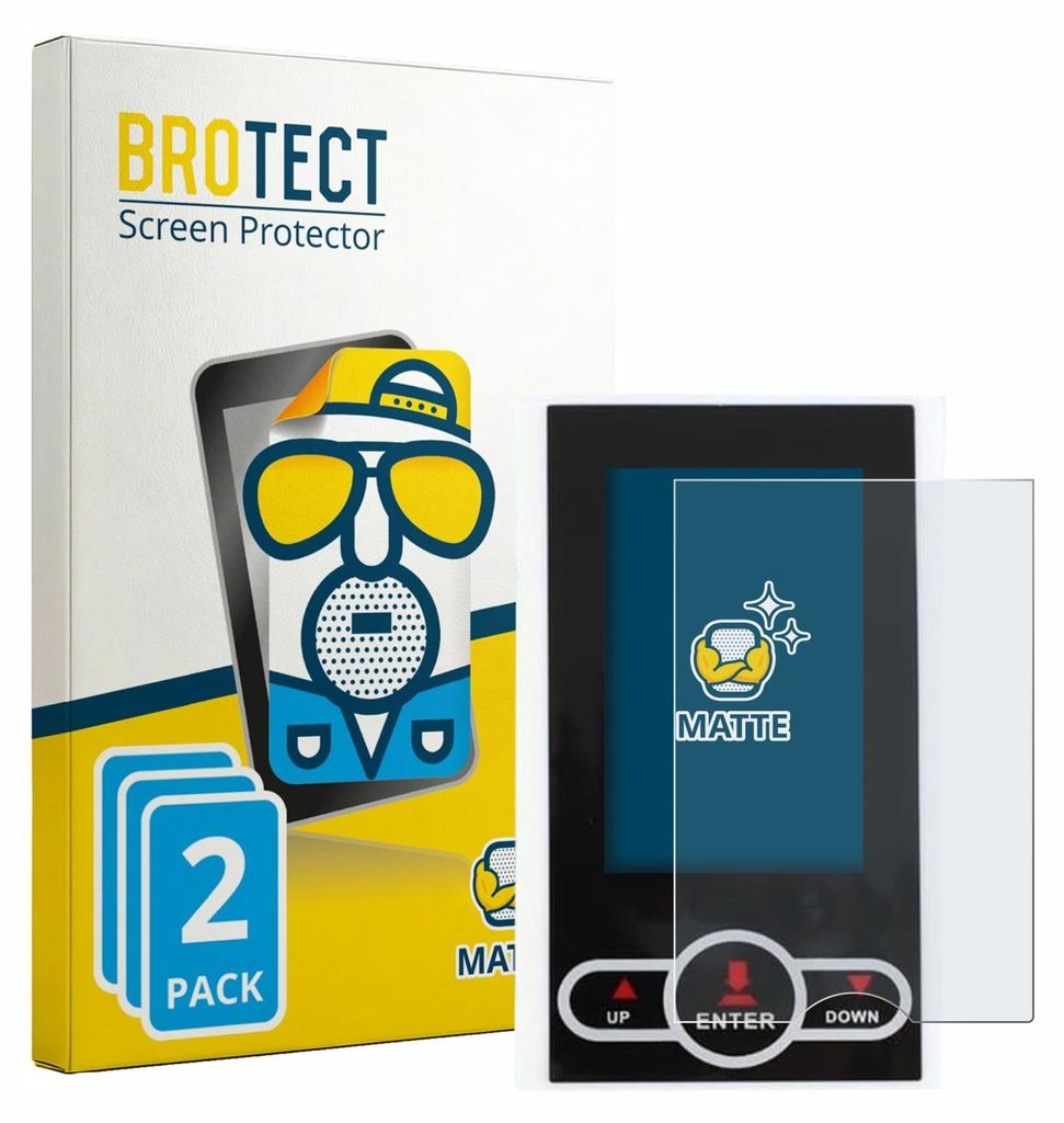 2x BROTECT Schutzfolie für QuivyLivy Speedometer Displayschutz Displayschutzfolie Folie Matt Entspiegelungsfolie