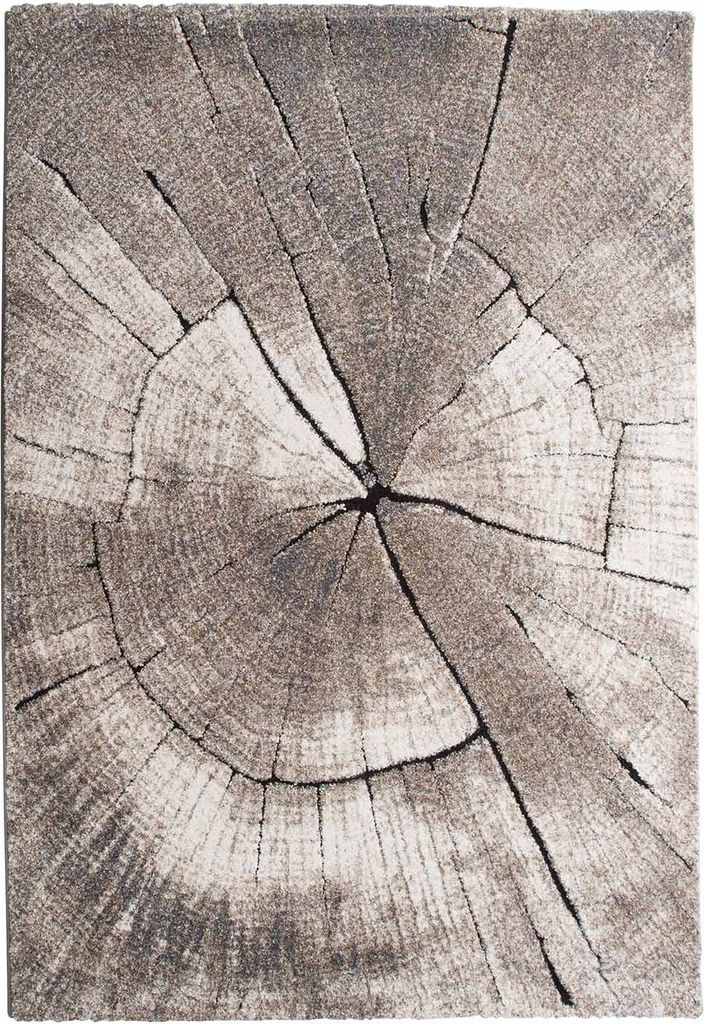 Teppich - Naturfarben - 80 x 150 cm - Holzoptik