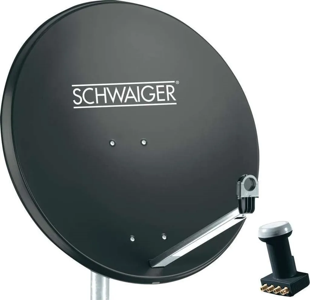 Antenne parabolique 4 sorties Schwaiger SPI991.1SET kit satellite complet
