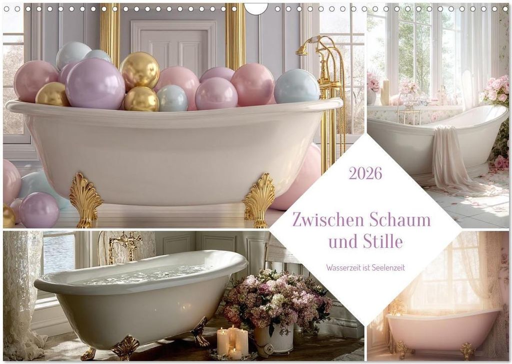 Zwischen Schaum und Stille (Wandkalender 2026 DIN A3 quer), CALVENDO Monatskalender