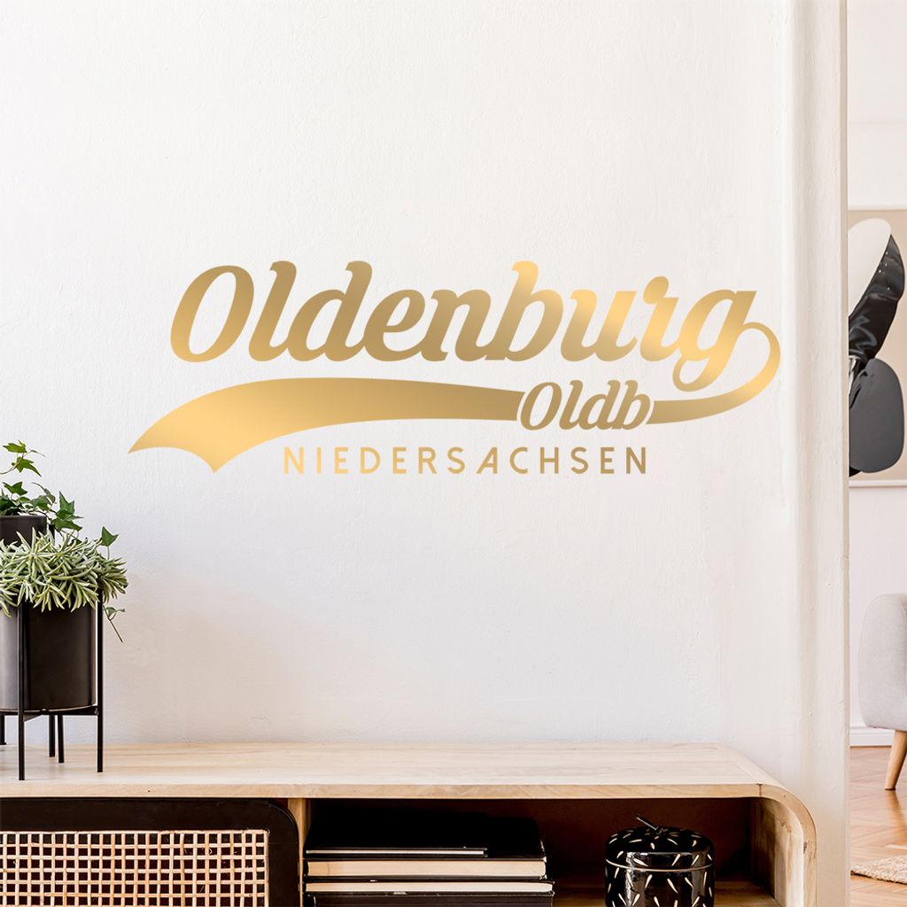 Oldenburg Niedersachsen Wandtattoo Wandaufkleber Wall Sticker - Dekoration, Küche, Wohnzimmer, Schlafzimmer, Badezimmer