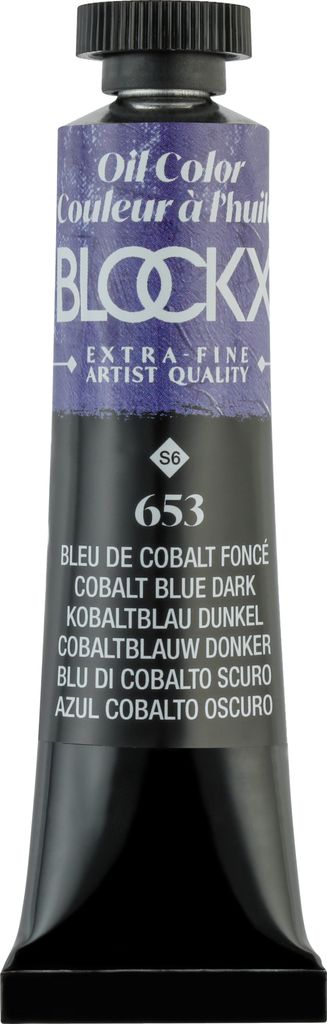 Blockx 3x Ölfarbe, Kobaltblau dunkel, Tube 20ml - Dunkelkobaltblau 212653BXC