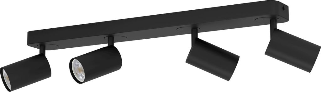TELIMBELA-Z Spot - L58 x B8 x H9,7 cm - schwarz - 4X4,9W Produktbild 