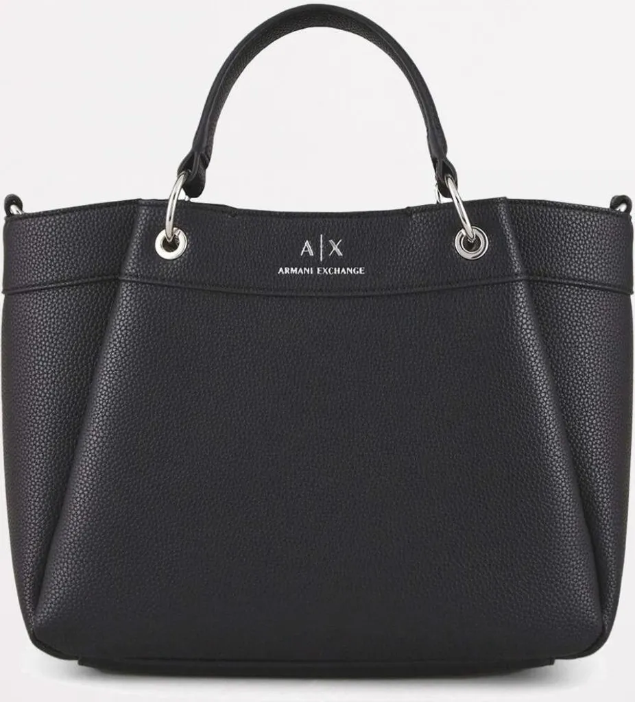 Cabas Armani Exchange Wave Shopping Bag Noir - Sac à Main Élégant