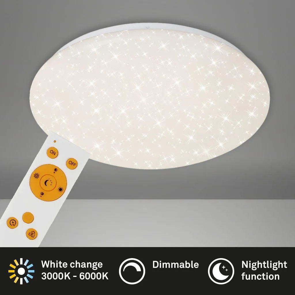 BRILONER VERB Plafonnier LED Dimmable 23W 38cm avec Télécommande