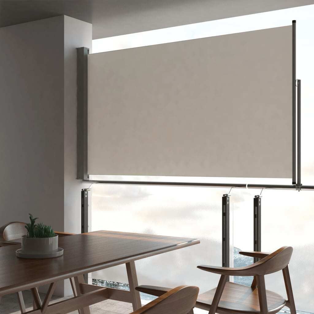 Maison Exclusive - Ausziehbare Seitenmarkise 140x300 cm Creme