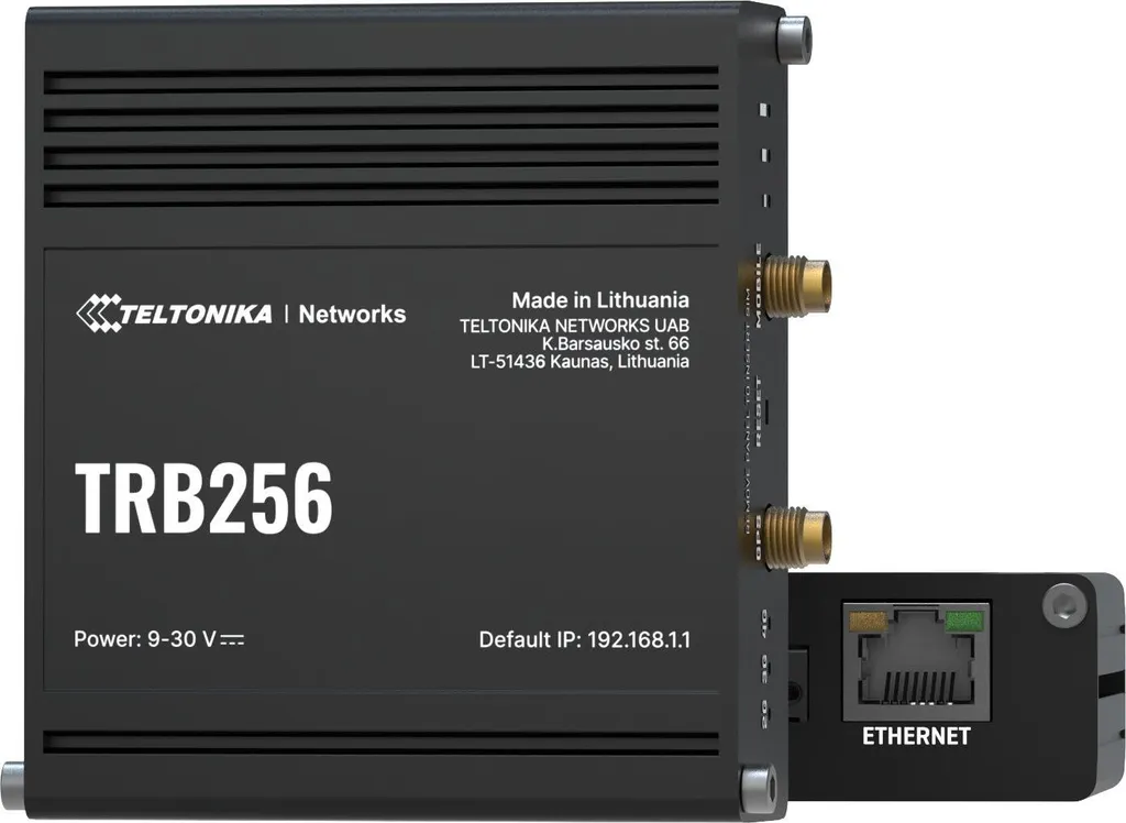 Gateway Teltonika TRB256 multi-interface LTE NB-IoT et Support 450 MHz