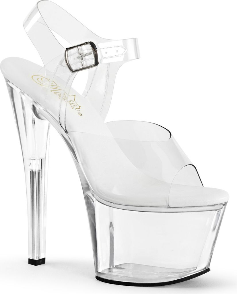 SKY-308VL Damen Sandale von Pleaser, Transparent EU 35, US 5