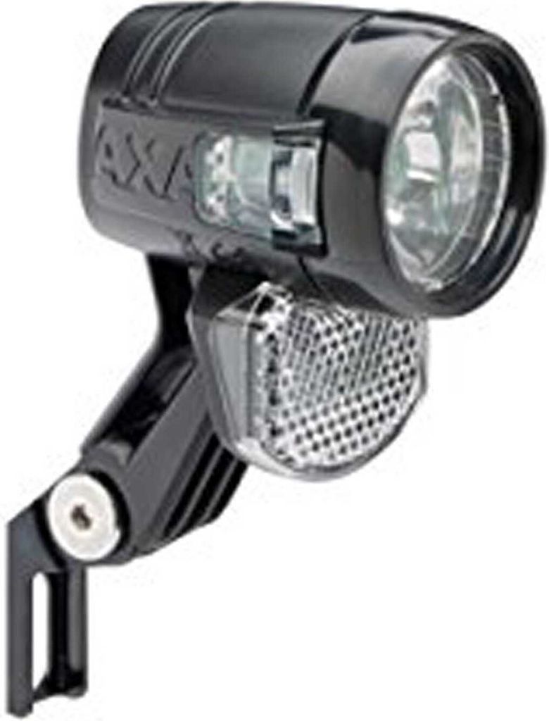 AXA LED-Scheinwerfer "Blueline 30" 30 Lux, schwarz, mit deutschem Prüfzeichen Weniger Blendung durch verbesserte und hom