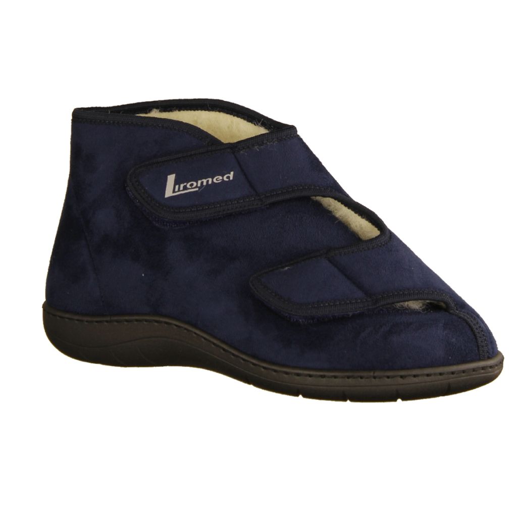 Medizinschuh Liromed 477-3086, Uni, Marine, Textil, NEU - Herrenschuhe Prophylaxe Diabetiker, Blau