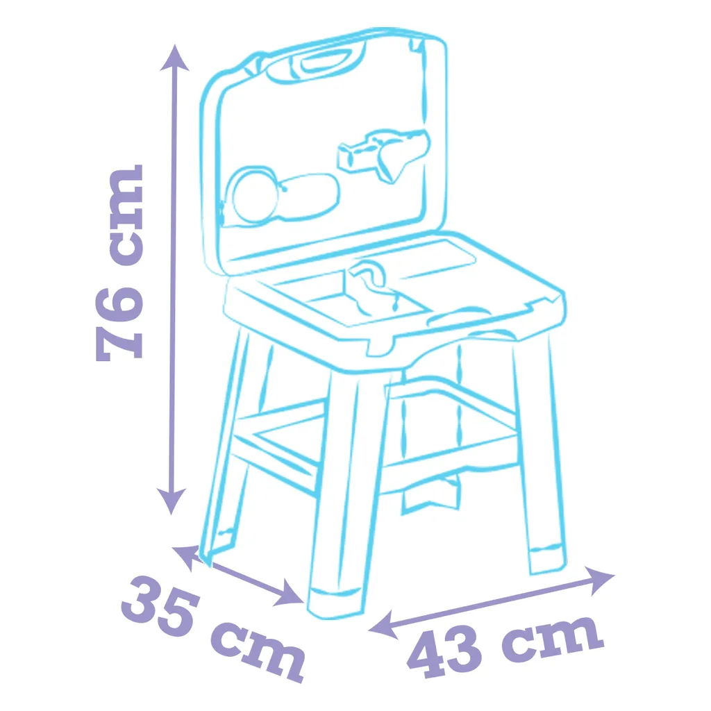 Cuisine Smoby Stitch compacte : la solution gain de place portable