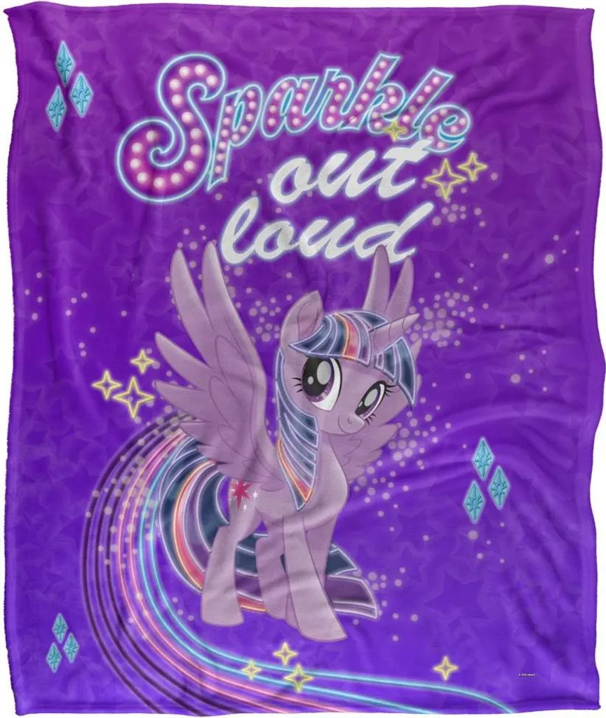 Plaid Enfant My Little Pony Douceur Extrême et Couleurs Étincelantes