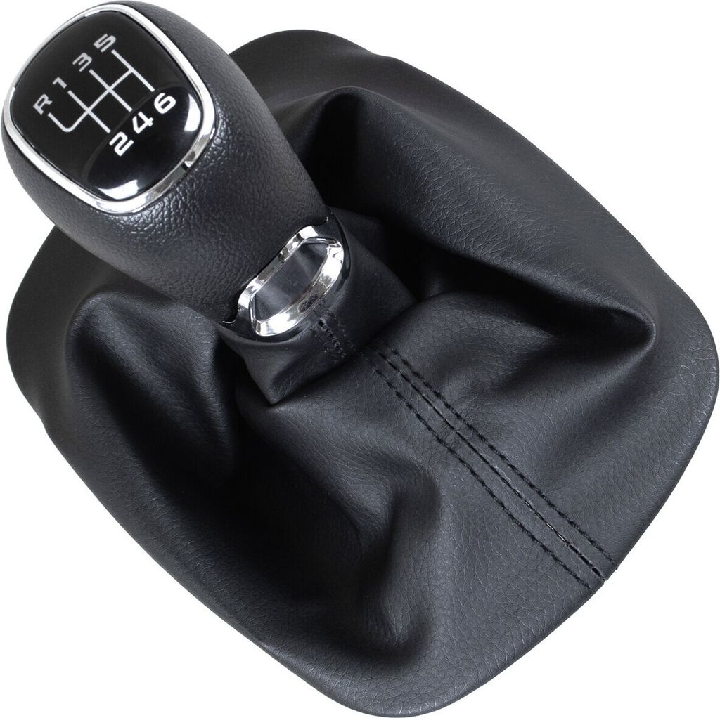 EBTOOLS T5 Pomello del Cambio, per VW T5 Pomello del Cambio Auto 6 Marce Pomello del Cambio Copertura Bastone Distintivo Dell'emblema cap Trim per T5 T5.1 per VW Transporter Pomello del Cambio