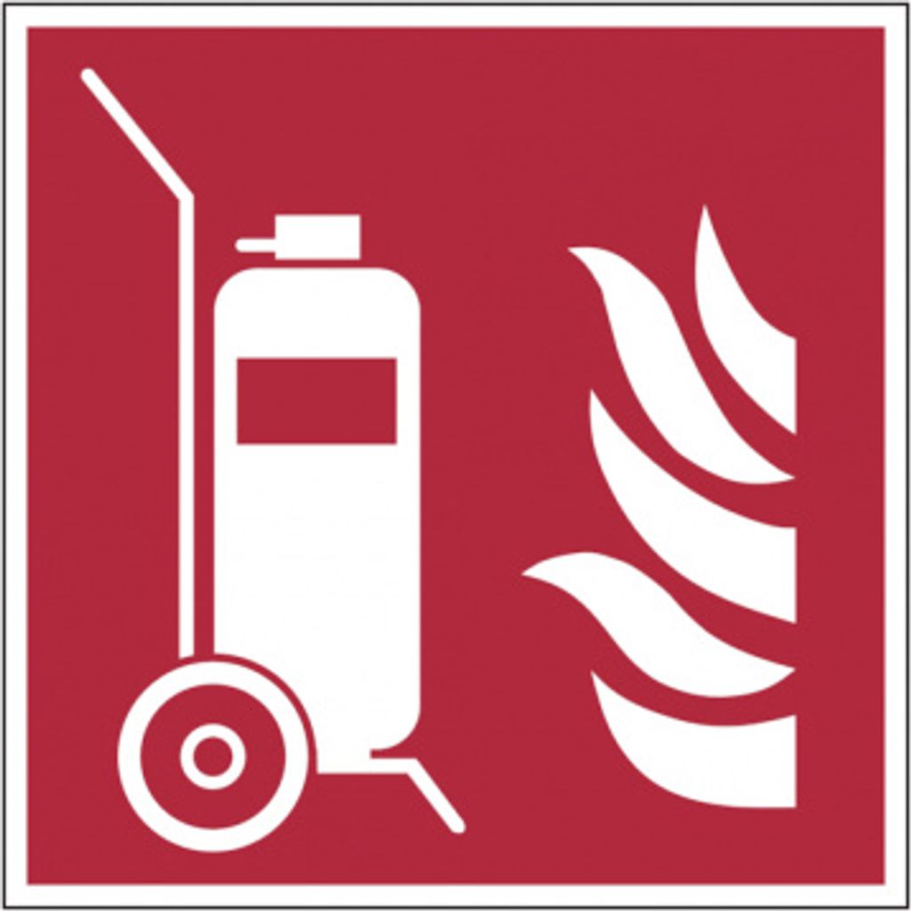 Dreifke® Brandschutzzeichen, Fahrbarer Feuerlöscher F009 - Produktbild 