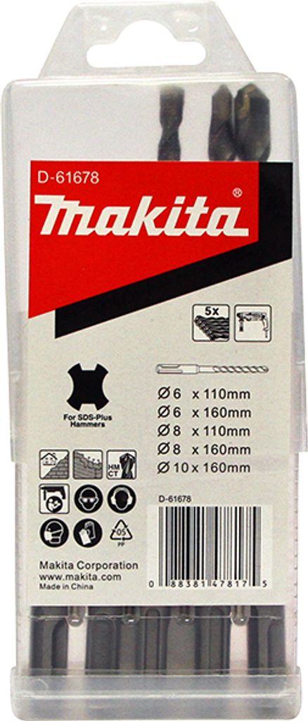 Makita D-61678 SDS-Plus Bohrerset 5-tlg