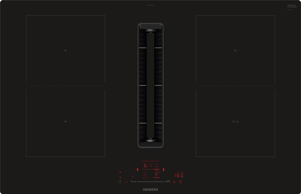 Siemens iQ500, Table de cuisson avec hotte aspirante Image du produit 
