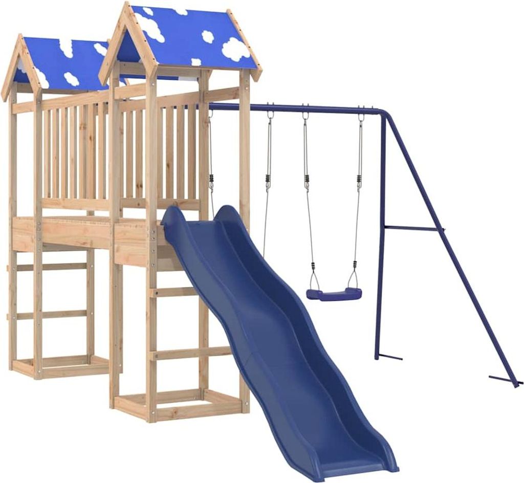 vidaXL Spielturm Massivholz Kiefer