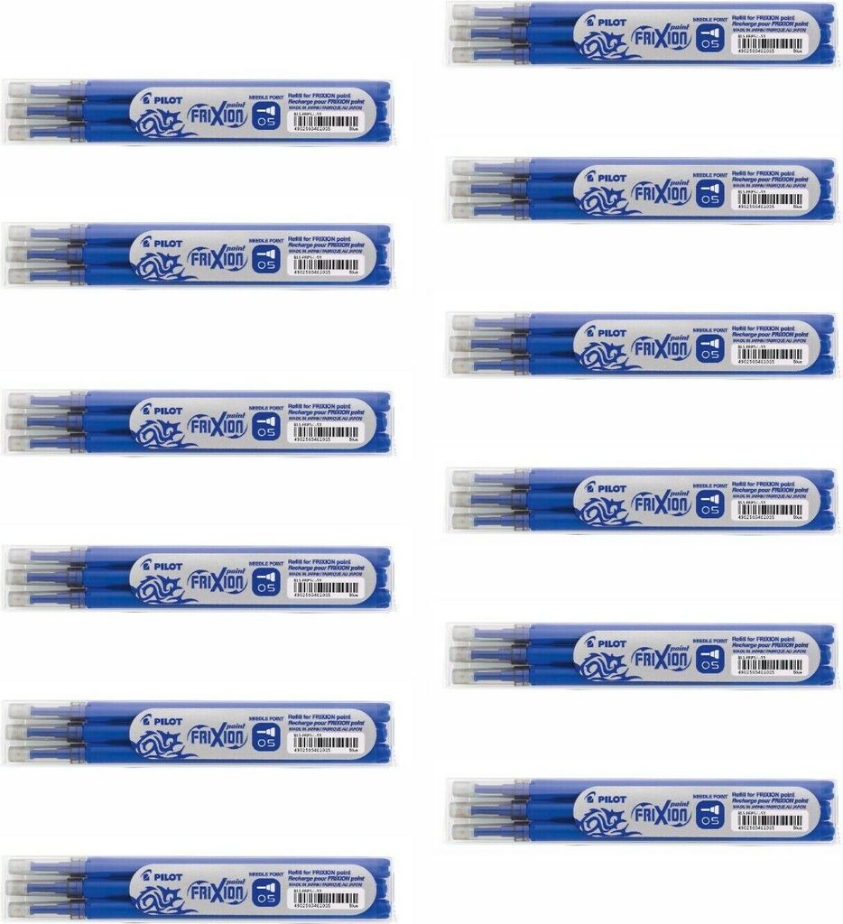 Pilot - Rollerpenvulling Pilot Frixion BLS -FRP5 F Blue | Setzen Sie ein 3 -Stück | 12 Stücke