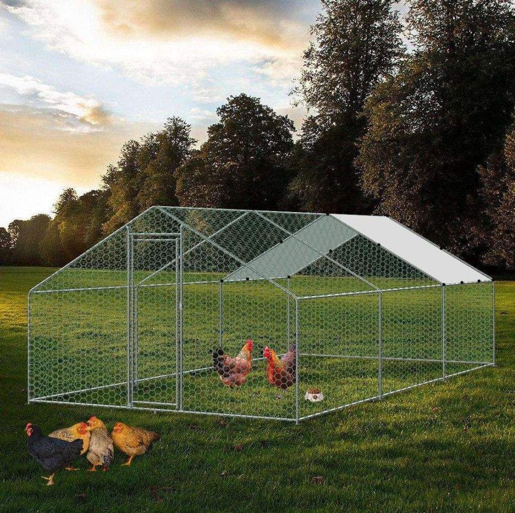 Bc-elec - RA-362 Venkovní kurník 3x6x2m, drátěné pletivo Obrázek produktu 