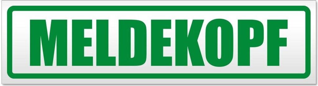 Kiwistar - Autoaufkleber - Grün - 60 x 16 cm - Meldekopf - Hinweis Aufkleber Sticker für Auto, Kfz, Fahrrad, PKW, LKW