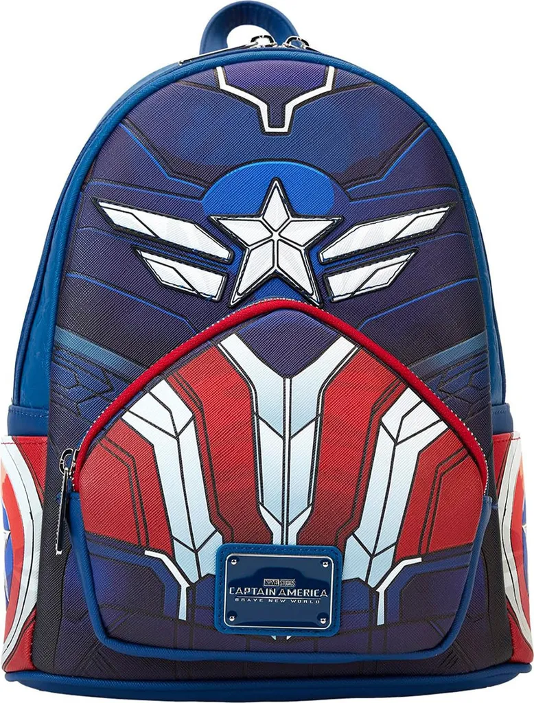 Mini sac à dos Marvel Captain America idéal pour parcs et sorties geek