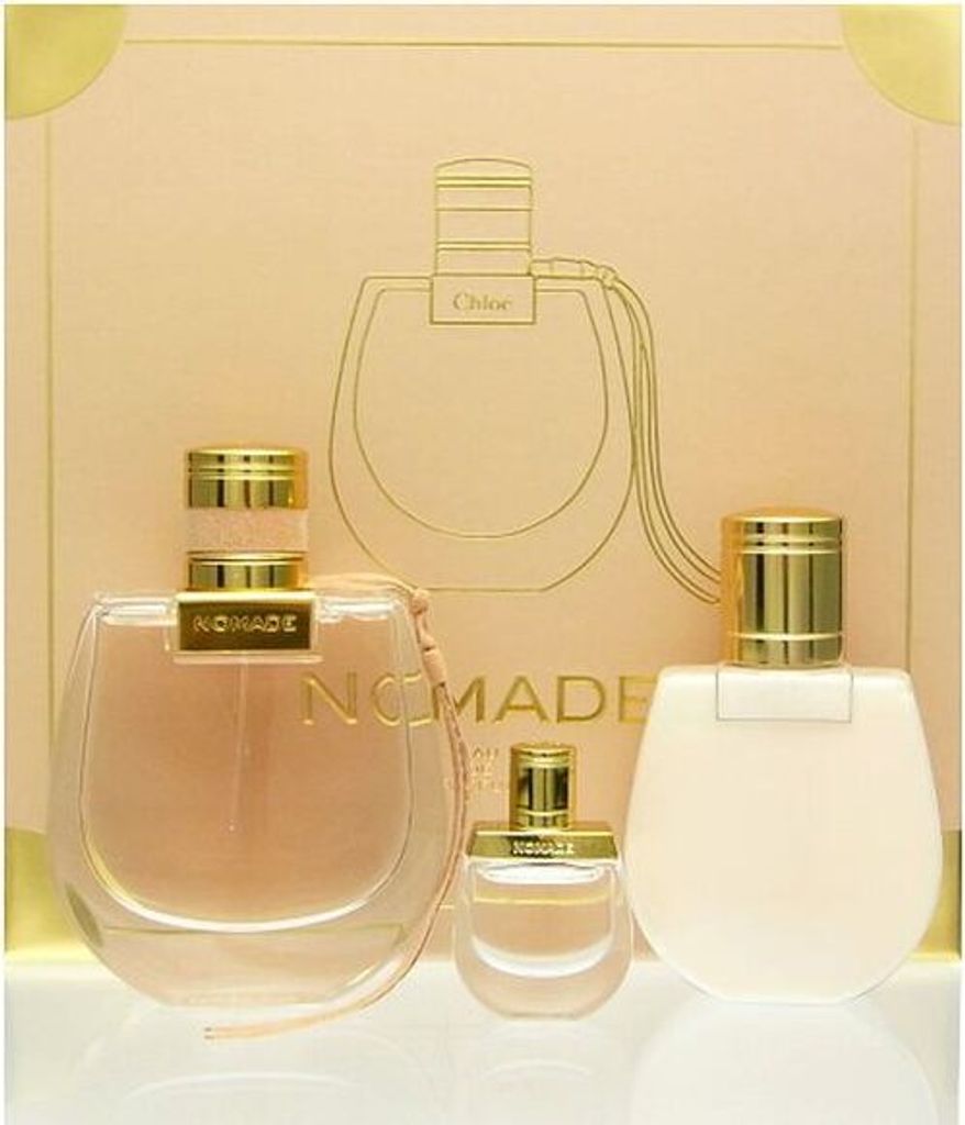 Chloé Nomade Giftset + Eau de parfum spray 75ml + Eau de parfum bag spray 5ml + body lotion 100ml