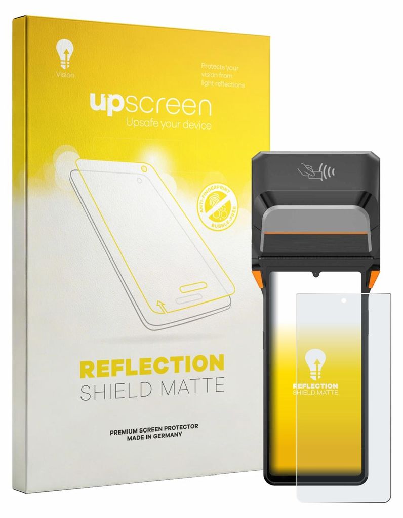 upscreen Schutzfolie für Sunmi V3 Plus Displayschutz Displayschutzfolie Folie Matt Entspiegelungsfolie