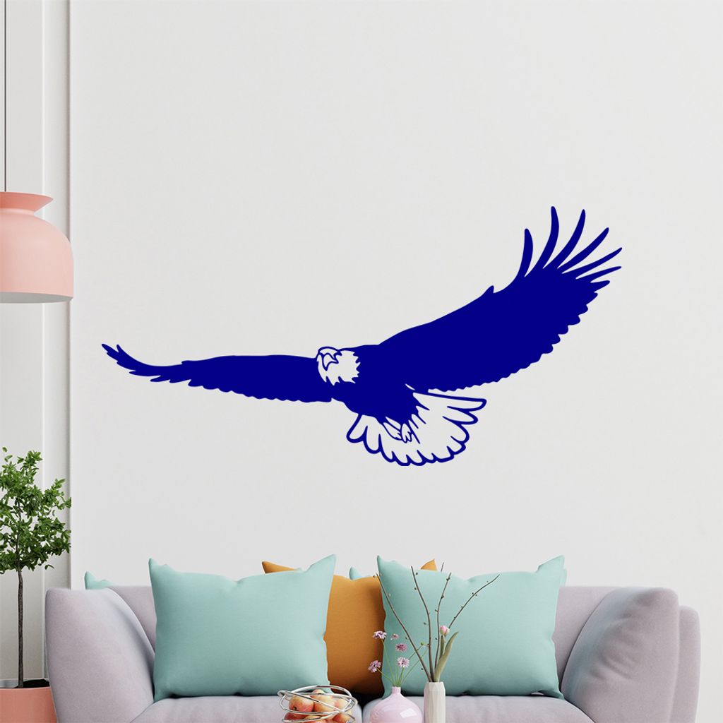 KIWISTAR Adler - Flug Gleiten Beobachter Auge Wandtattoo in 6 Größen - Wandaufkleber Wall Sticker - Dekoration, Küche, Wohnzimmer, Schlafzimmer,...