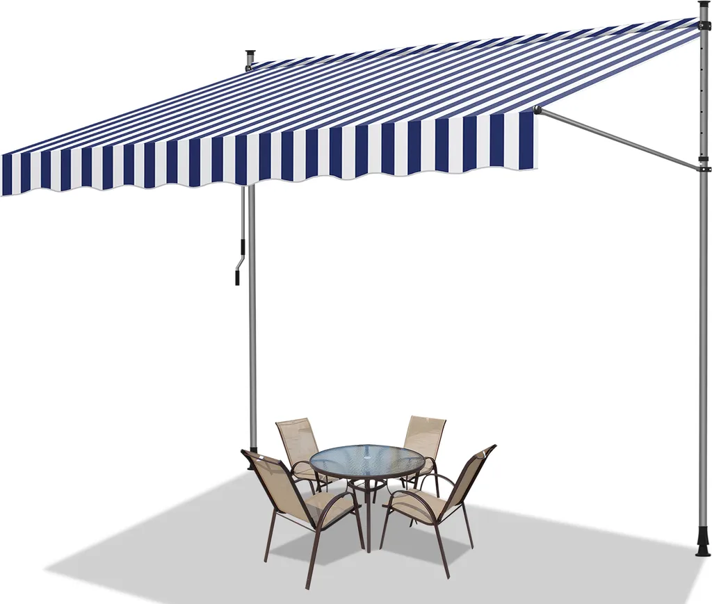 Jiubiaz Tenda Sole Balcone 1.5m | Resistente UV e Idrorepellente - 1