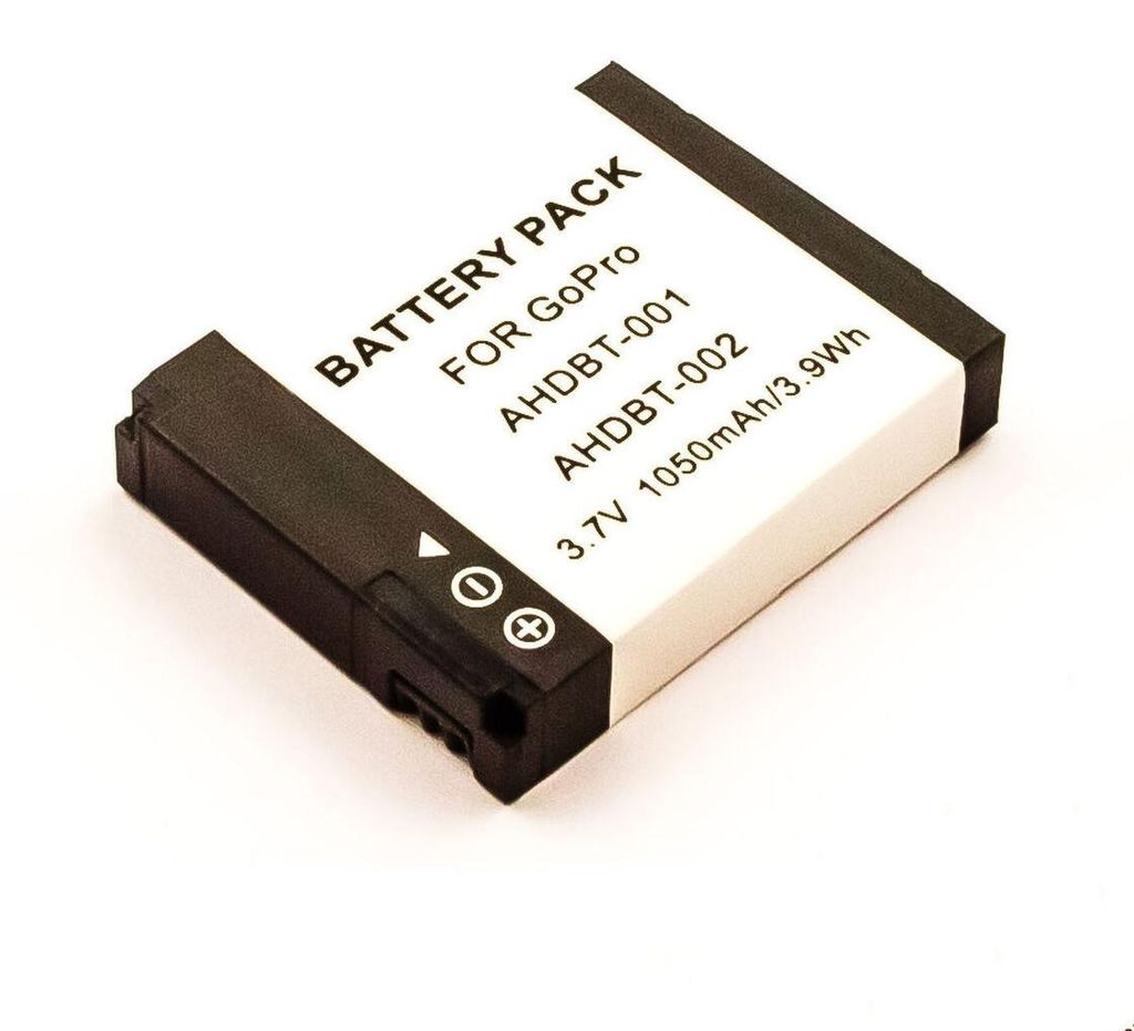 Akku für Gopro HD Motorsports Hero Li-Ion 3,7 Volt 1050 mAh Produktbild 