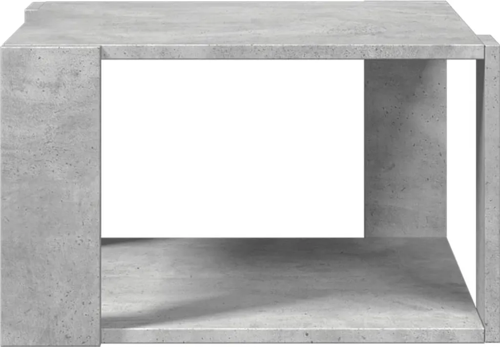 Petite Table Basse Robuste Grise - Solution Salon Moderne et Facile d'Entretien - 4