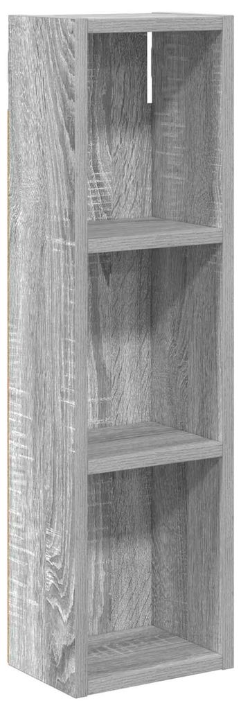 vidaXL Badezimmer-Wandschrank mit Regal Graues Sonoma 20 x 14 x 70 cm