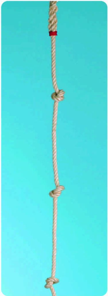 NHF Kletterseil extra dick mit Knoten - Kletterseil für Kinder