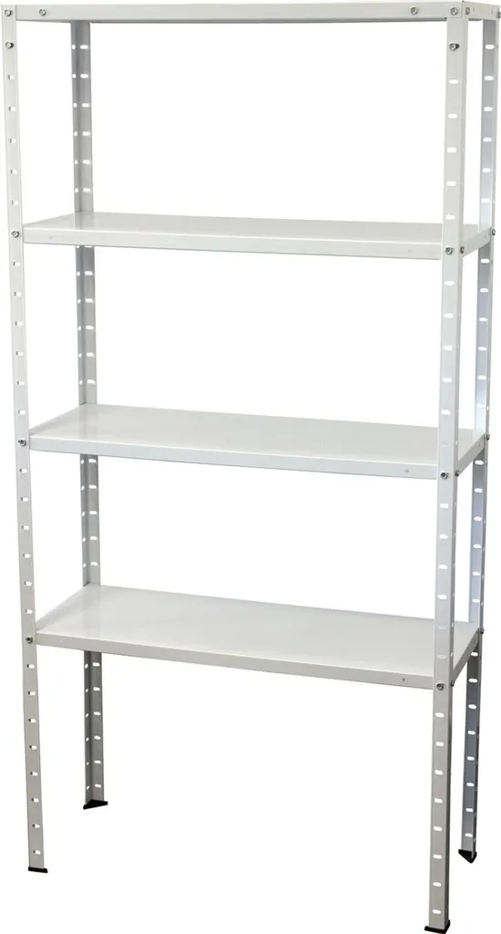 ROLLER Étagère de ménage à 5 tablettes modulables en acier gris mat