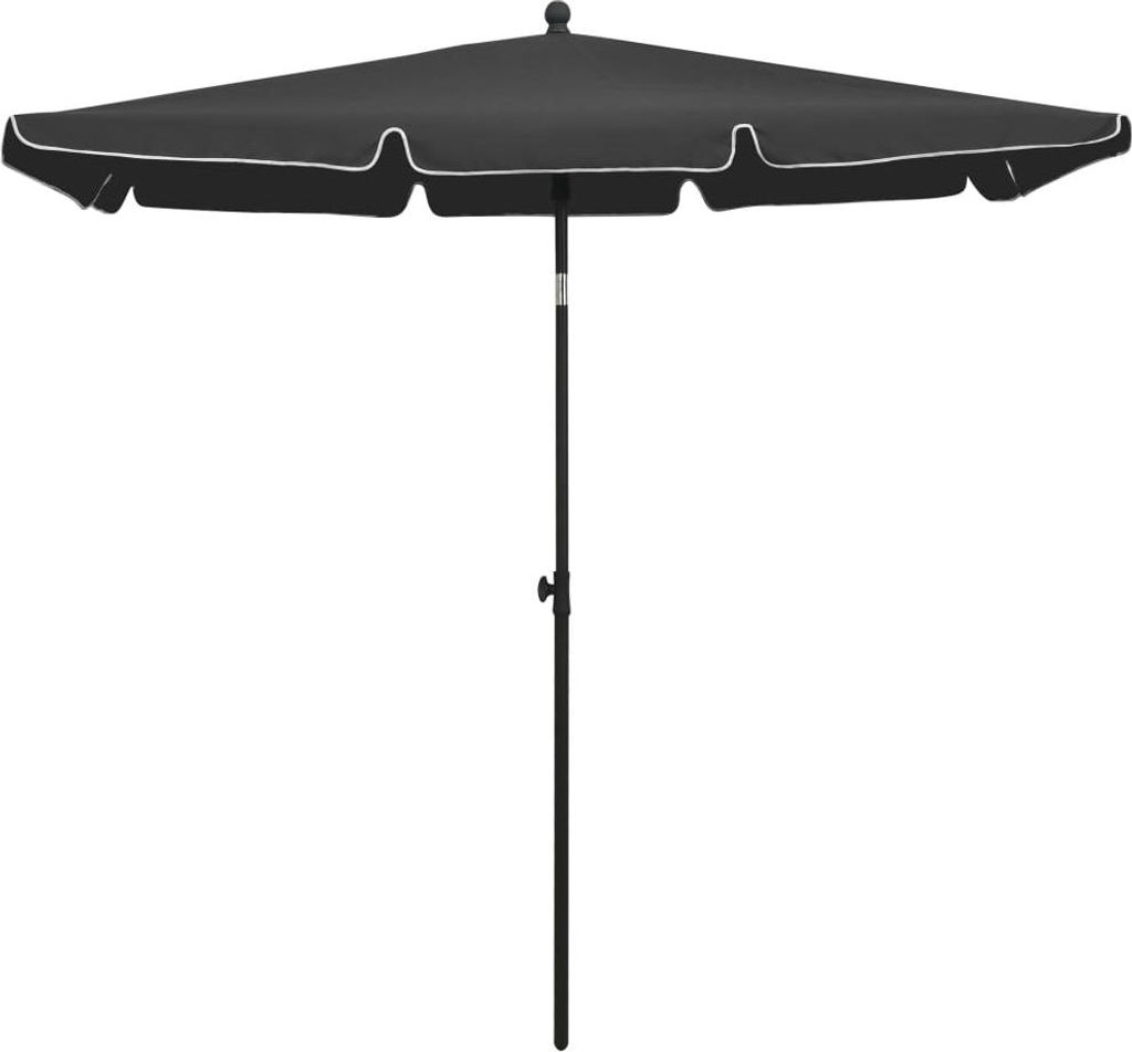 vidaXL Slunečník se stožárem 210x140 cm antracitový Obrázek produktu 